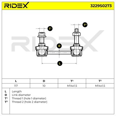 Łącznik Stabilizatora RIDEX 3229S0273 3229S0273 - foto 4
