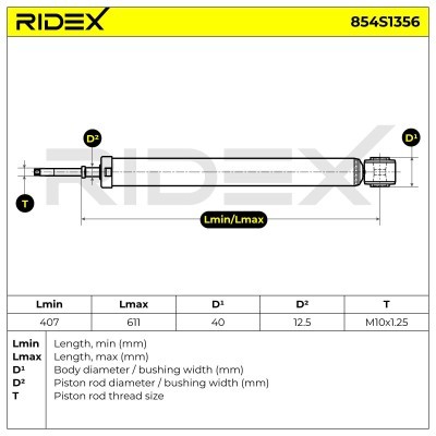 Amortyzator RIDEX 854S1356 854S1356 - foto 6
