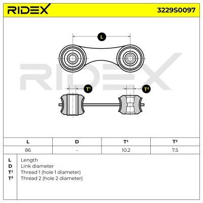Łącznik Stabilizatora RIDEX 3229S0097 3229S0097 - foto 4