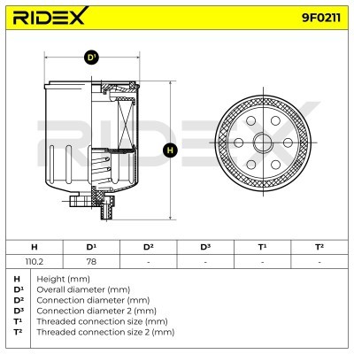 Filtr Paliwa RIDEX 9F0211 9F0211 - foto 5