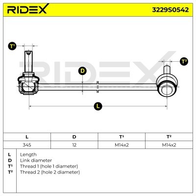 Łącznik Stabilizatora RIDEX 3229S0542 3229S0542 - foto 7