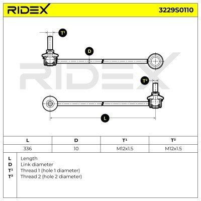 Łącznik Stabilizatora RIDEX 3229S0110 3229S0110 - foto 6