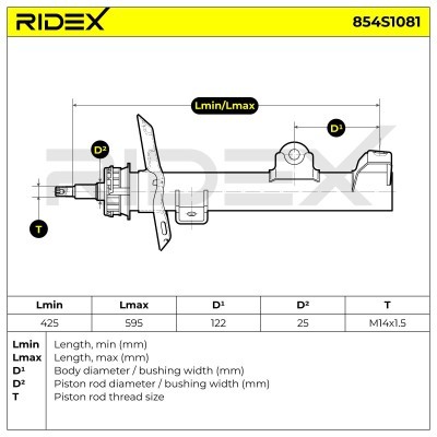 Amortyzator RIDEX 854S1081 854S1081 - foto 6