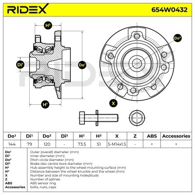 Łożysko Koła RIDEX 654W0432 654W0432 - foto 5