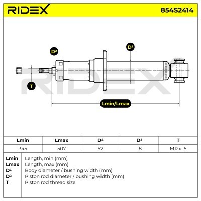 Amortyzator RIDEX 854S2414 854S2414 - foto 8