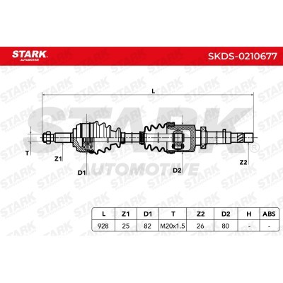 Półoś Napędowa Stark SKDS-0210677 SKDS-0210677 - foto 7