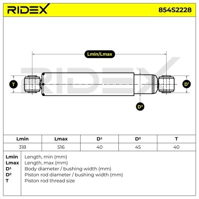 Amortyzator RIDEX 854S2228 854S2228 - foto 13