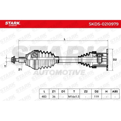 Półoś Napędowa Stark SKDS-0210979 SKDS-0210979 - foto 8