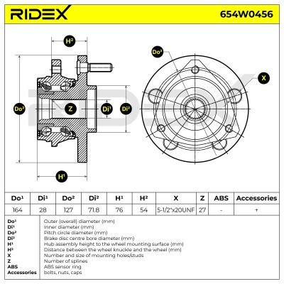 Łożysko Koła RIDEX 654W0456 654W0456 - foto 5