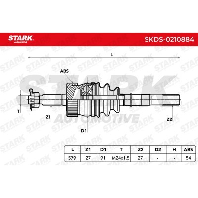 Półoś Napędowa Stark SKDS-0210884 SKDS-0210884 - foto 8