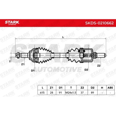 Półoś Napędowa Stark SKDS-0210662 SKDS-0210662 - foto 12