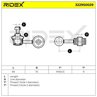 Łącznik Stabilizatora RIDEX 3229S0029 3229S0029 - foto 6