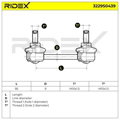 Łącznik Stabilizatora RIDEX 3229S0439 3229S0439 - foto 5