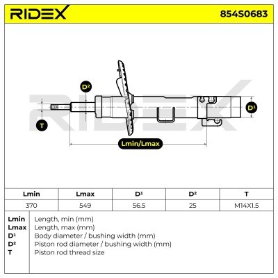 Amortyzator RIDEX 854S0683 854S0683 - foto 9