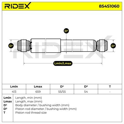 Amortyzator RIDEX 854S1060 854S1060 - foto 7