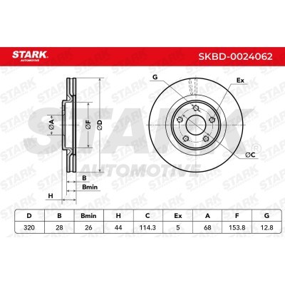 Tarcza hamulcowa Stark SKBD-0024062 SKBD-0024062 - foto 8