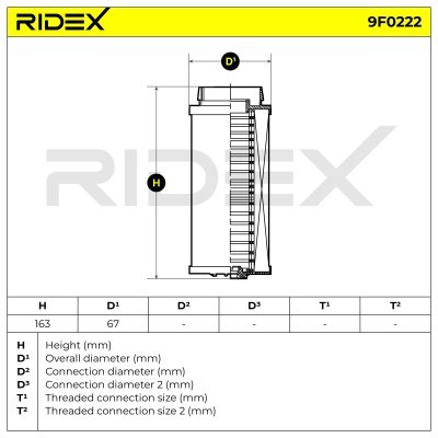 Filtr Paliwa RIDEX 9F0222 9F0222 - foto 5