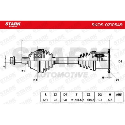 Półoś Napędowa Stark SKDS-0210549 SKDS-0210549 - foto 9