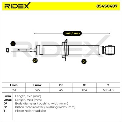 Amortyzator RIDEX 854S0497 854S0497 - foto 9
