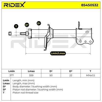 Amortyzator RIDEX 854S0532 854S0532 - foto 9