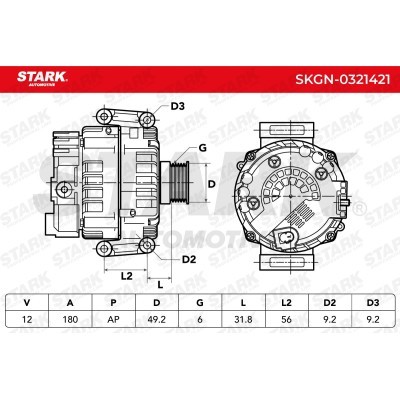 Alternator Stark SKGN-0321421 SKGN-0321421 - foto 6