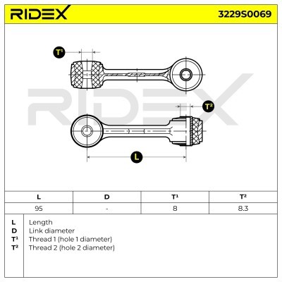 Łącznik Stabilizatora RIDEX 3229S0069 3229S0069 - foto 3