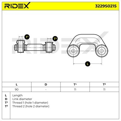 Łącznik Stabilizatora RIDEX 3229S0215 3229S0215 - foto 5