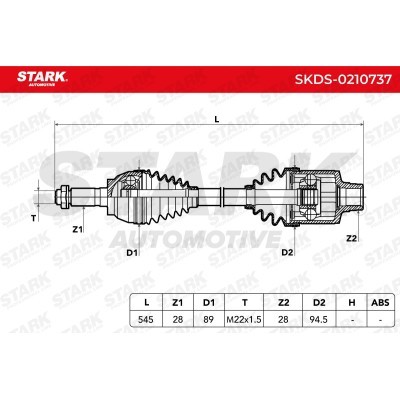 Półoś Napędowa Stark SKDS-0210737 SKDS-0210737 - foto 7