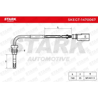 Czujnik temperatury spalin Stark SKEGT-1470067 SKEGT-1470067 - foto 6