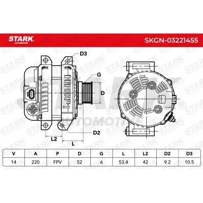 Alternator Stark SKGN-03221455 SKGN-03221455 - foto 7