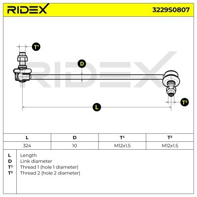 Łącznik Stabilizatora RIDEX 3229S0807 3229S0807 - foto 7
