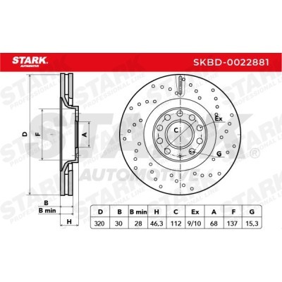 Tarcza hamulcowa Stark SKBD-0022881 SKBD-0022881 - foto 5