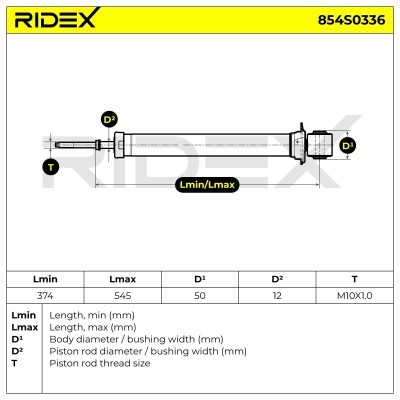 Amortyzator RIDEX 854S0336 854S0336 - foto 8