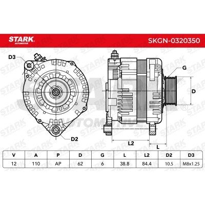 Alternator Stark SKGN-0320350 SKGN-0320350 - foto 7