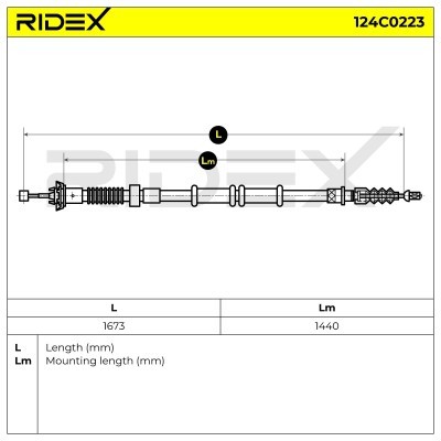 Linka Hamulca Ręcznego RIDEX 124C0223 124C0223 - foto 6
