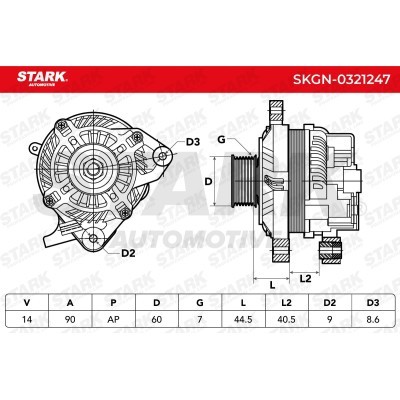 Alternator Stark SKGN-0321247 SKGN-0321247 - foto 7