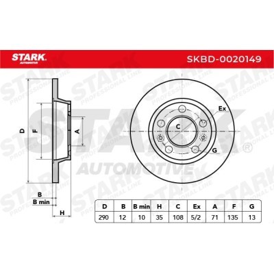 Tarcza hamulcowa Stark SKBD-0020149 SKBD-0020149 - foto 5