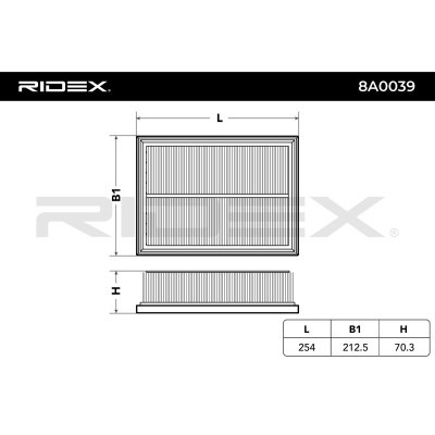 Filtr Powietrza RIDEX 8A0039 8A0039 - foto 6