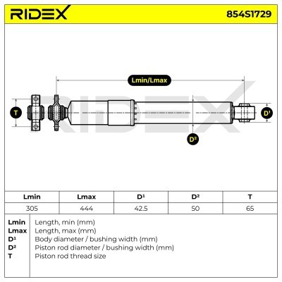 Amortyzator RIDEX 854S1729 854S1729 - foto 8