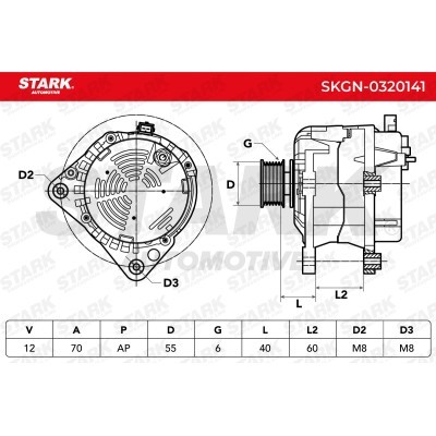 Alternator Stark SKGN-0320141 SKGN-0320141 - foto 7