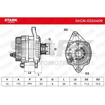Alternator Stark SKGN-0320409 SKGN-0320409 - foto 7