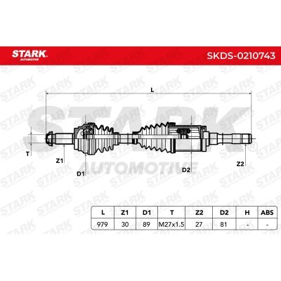 Półoś Napędowa Stark SKDS-0210743 SKDS-0210743 - foto 6