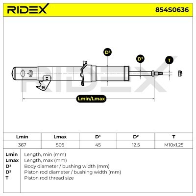 Amortyzator RIDEX 854S0636 854S0636 - foto 7