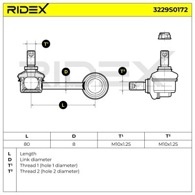 Łącznik Stabilizatora RIDEX 3229S0172 3229S0172 - foto 5
