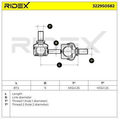 Łącznik Stabilizatora RIDEX 3229S0582 3229S0582 - foto 6