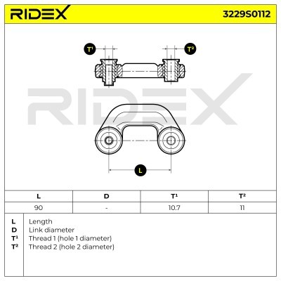 Łącznik Stabilizatora RIDEX 3229S0112 3229S0112 - foto 5