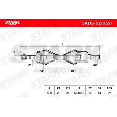 Półoś Napędowa Stark SKDS-0210351 SKDS-0210351 - foto 5