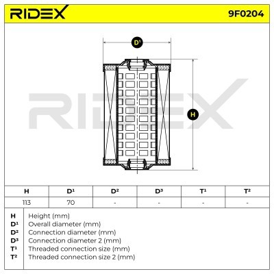 Filtr Paliwa RIDEX 9F0204 9F0204 - foto 6
