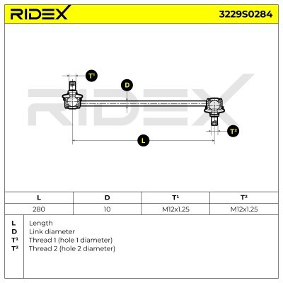 Łącznik Stabilizatora RIDEX 3229S0284 3229S0284 - foto 5