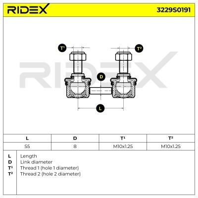 Łącznik Stabilizatora RIDEX 3229S0191 3229S0191 - foto 6